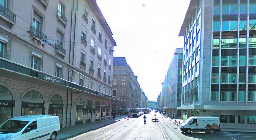 Les commerçants de la rue du Rhône ont vécu un été très lucratif. GOOGLE STREET VIEW 