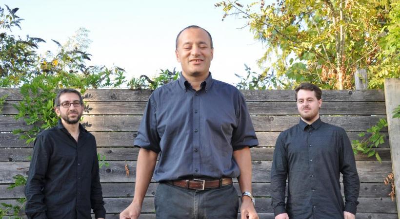 Moncef Genoud, entouré de ses nouveaux partenaires. DR 