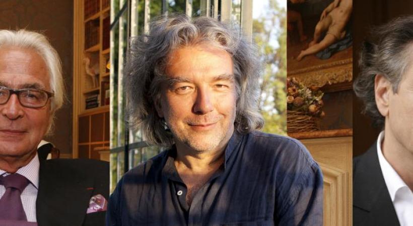 Me Marc Bonnant, le comédien Alain Carré et l’écrivain philosophe Bernard-Henri Lévy. DR 