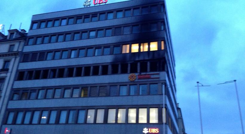 L’incendie était spectaculaire. GIM 