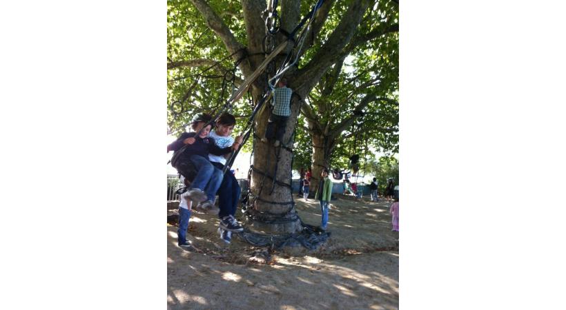 Une aire de jeux inventée par un professeur à la retraite. DR 