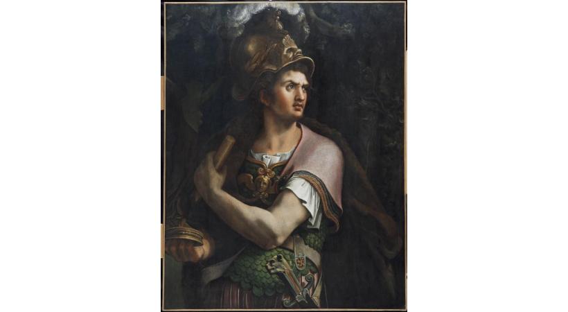 Alexandre le Grand, une huile sur bois de Giulio Romano (1499-1546). BETTINA JACOT-DESCOMBES 
