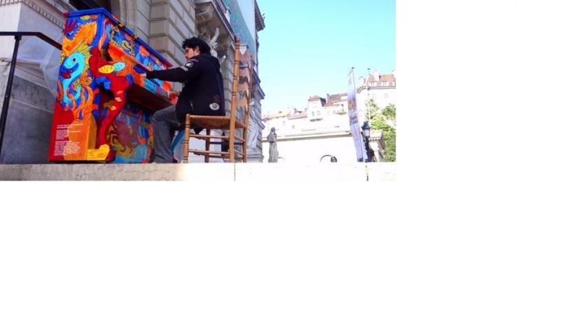 André Keiser a joué du piano de part et d’autre de la frontière. DR 