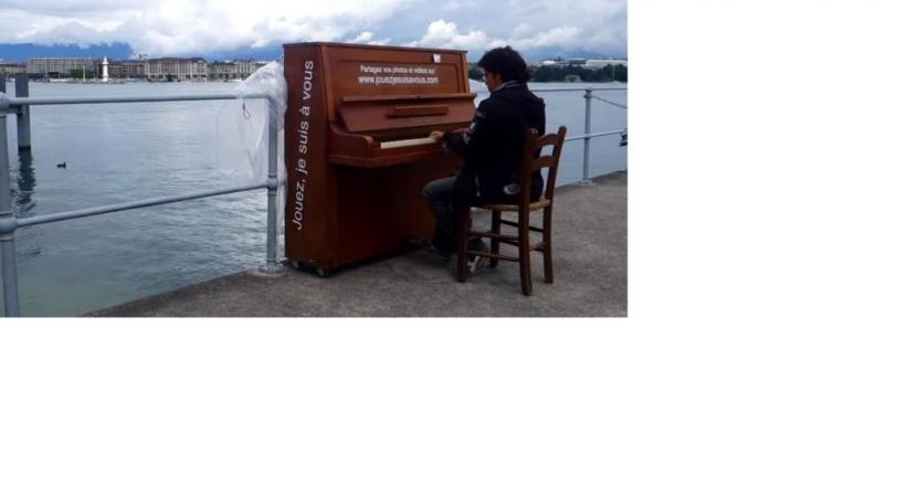 André Keiser a joué du piano de part et d’autre de la frontière. DR 