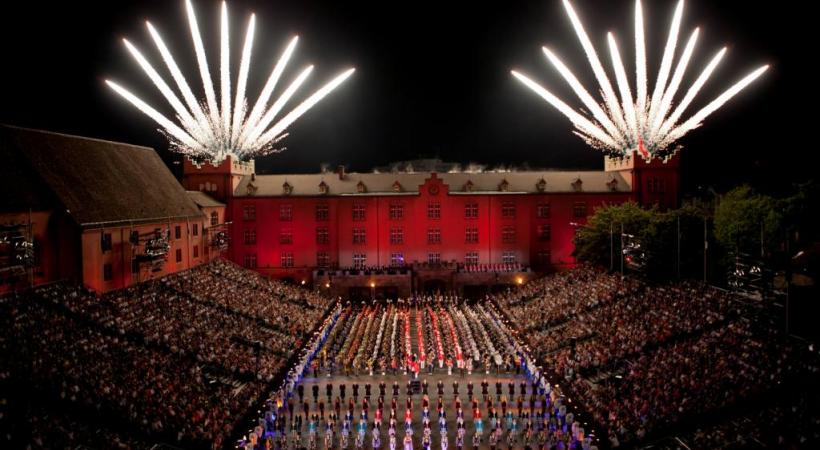 Un spectacle grandiose, devant la coulisse  de l’ancienne caserne à Bâle. DR 