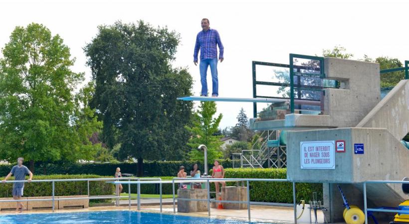 Christo Ivanov, un député qui n’hésite pas à se jeter à l’eau. DRK/SFPA 