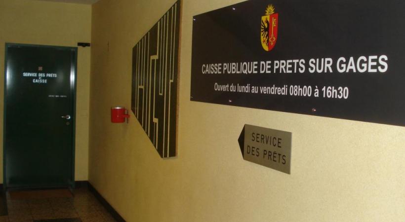 La Caisse publique de prêts sur gage de Genève. BD 