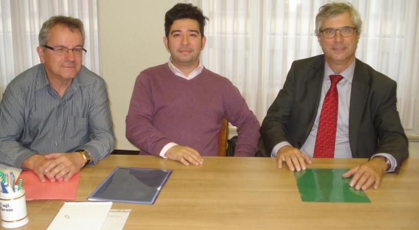 Denis Thorimbert (chef de service), Pablo Garcia (président du conseil d’administration) et Stefano Moioli (administrateur-délégué) de la Caisse publique de prêts sur gage de Genève. BD 