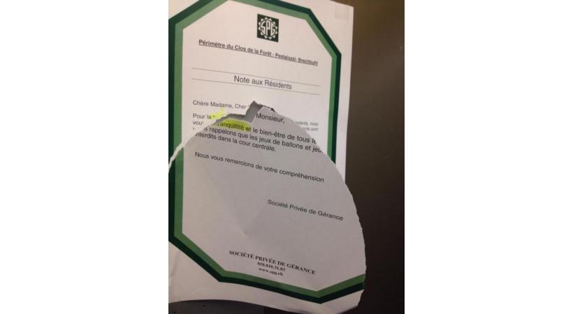 Au Petit-Saconnex, la partition de «Jeux (bruyants) interdits» n’adoucit pas les mœurs. DR 