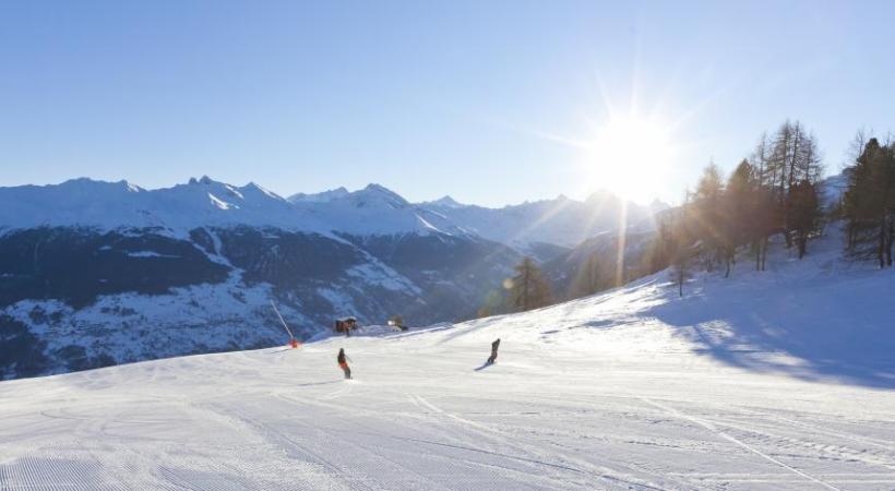 Le plus grand domaine skiable de Suisse. DR 