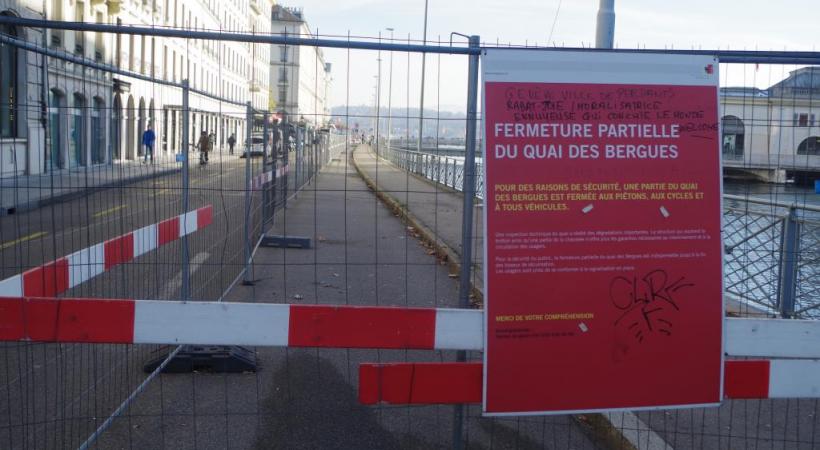 Le quai des Bergues ne sera pas totalement transformé en zone piétonne. GIM 
