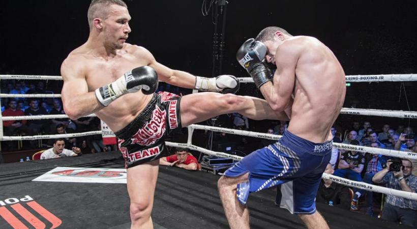 Christophe Pruvost, un comptable devenu champion du monde de boxe thaïlandaise, pour la seconde fois. MANUEL MENDES 