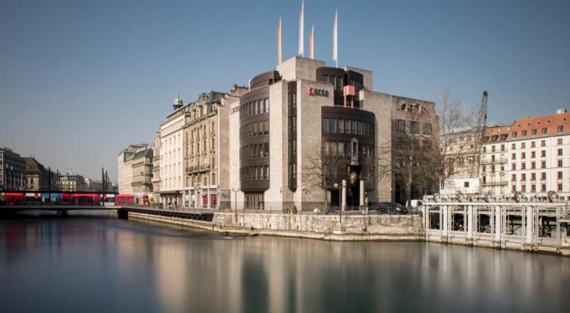 Le quai de l’île, siège de la banque cantonale aujourd’hui. LORIS VON SIEBENTHAL 