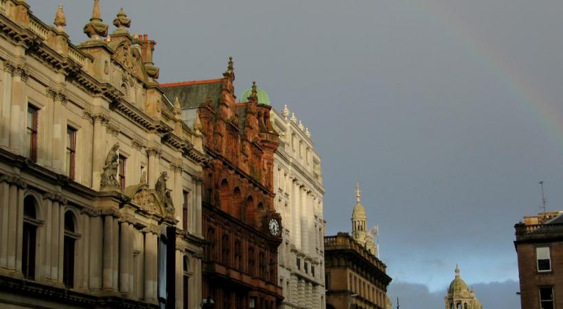 A Glasgow, la place de l’Hôtel de Ville. BP Le château de Stalker, au Loch Laich. DR La Lighthouse, centre culturel de Glasgow. DR 