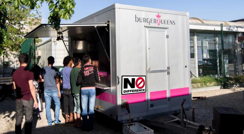 Le food truck de l’association «No Difference» ne désemplit pas. ALDO VIOLA 
