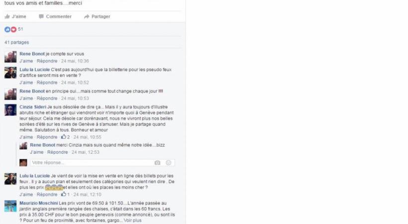 Sur Facebook, la colère gronde. CAPTURE éCRAN FB 