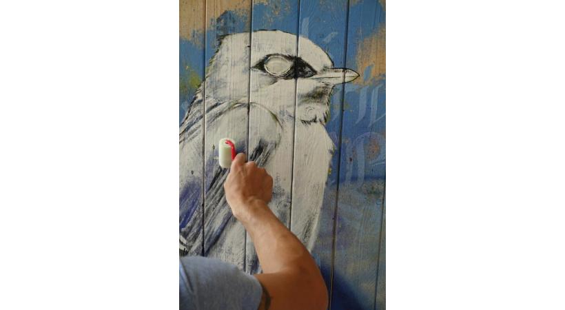 L'art est au rendez-vous au jardin alpin.