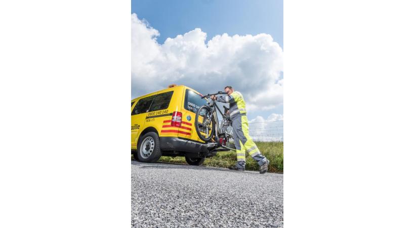 Les cyclistes peuvent dorénavant compter sur l’assistance des hommes en jaune. TCS 