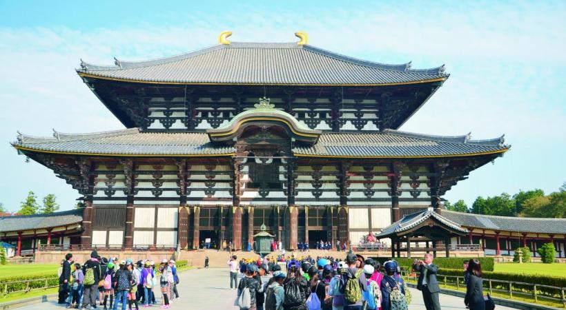 Todai-Ji ou Grand temple de l’Est à Nara. ALAIN BOSSU 