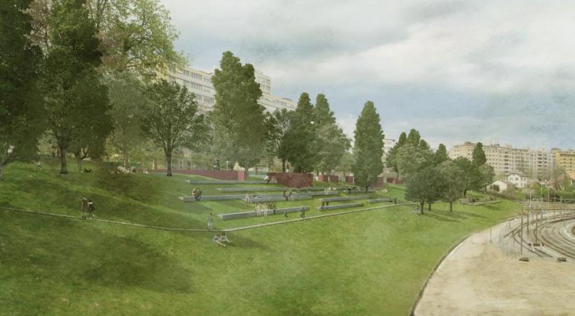 1. Le parc public du PAV (Praille-Acacias-Vernets). 2. La promenade des Grands-Esserts, Veyrier. 3. Les Communaux d’Ambilly, Thônex. 4. Promenade des Crêtes, Lancy. DUPRAZ ET BYRNE THOMAS SPONTI @AR-TER BUREAU PROAP