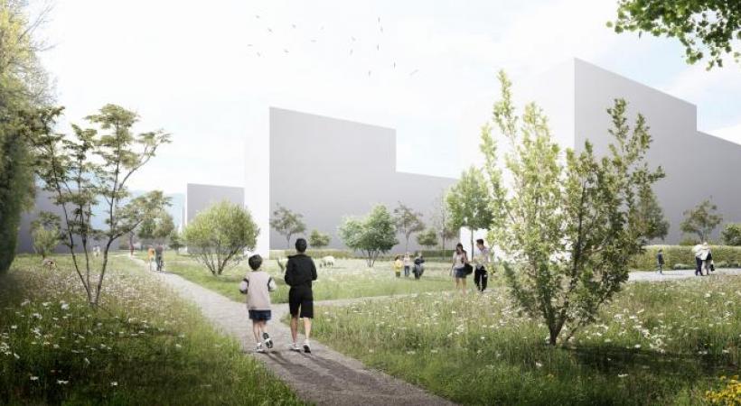 1. Le parc public du PAV (Praille-Acacias-Vernets). 2. La promenade des Grands-Esserts, Veyrier. 3. Les Communaux d’Ambilly, Thônex. 4. Promenade des Crêtes, Lancy. DUPRAZ ET BYRNE THOMAS SPONTI @AR-TER BUREAU PROAP