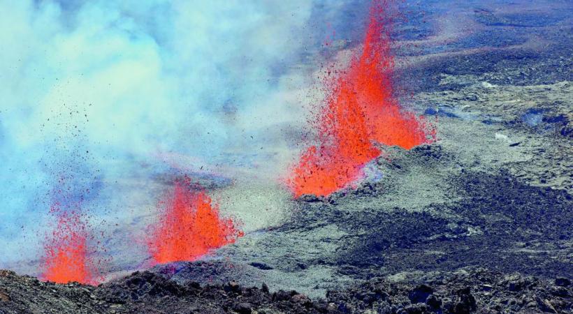  le Piton de la Fournaise en éruption. IRT/SERGE GELABERT 