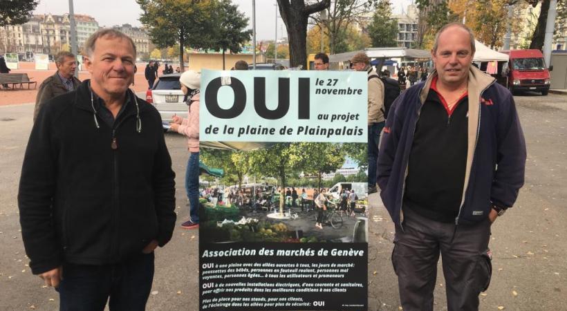 Willy Cretegny, président de l’AMG (à gauche), et François Rosset, président de l’APBG (à droite), plébiscitent le projet de réfection. DR 