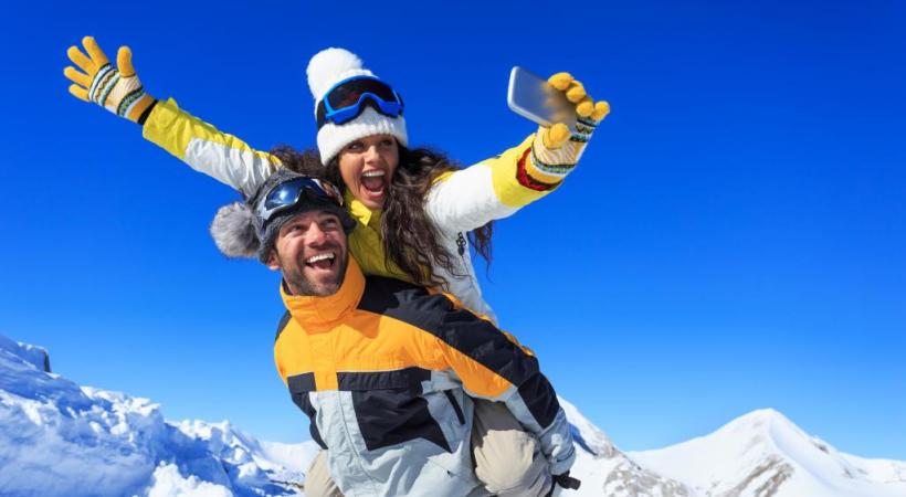 Le «Selfie Tour» permet de découvrir le domaine skiable de Châtel sous des angles inédits.  GETTY IMAGES/VALENTINRUSSANOV 