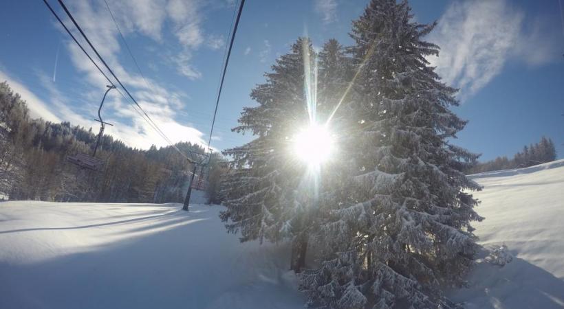 Le domaine des Brasses est à 80% couvert de neige artificielle de qualité. DR 