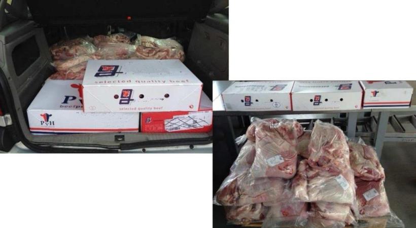 Des centaines de kilos de viande sont importés illégalement aux douanes genevoises! DR 
