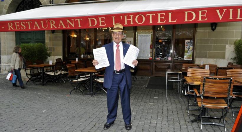 Jean-Yves Glauser, dit Glôzu, patron du restaurant de l’Hôtel-de-Ville