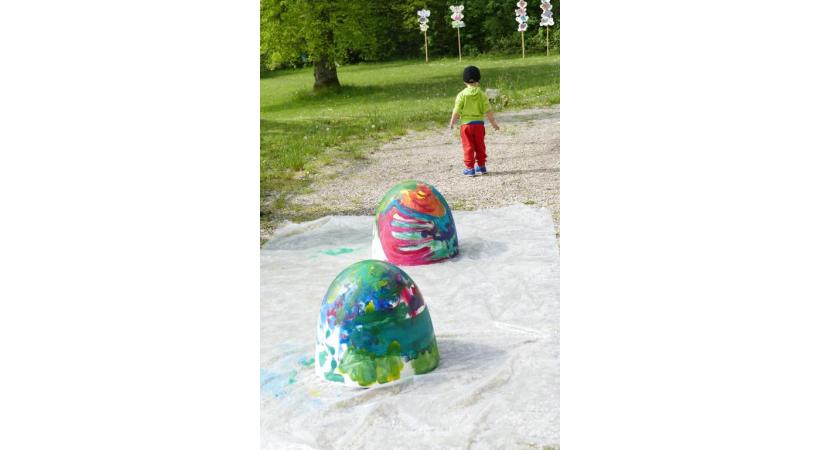 En créant, l’enfant exerce sa liberté. DR 