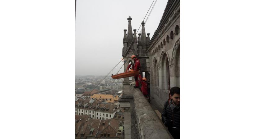 Les missions des pompiers du GRIMP du Service d’incendie et de secours se développent  de plus en plus en milieu urbain. SIS-GRIMP/RéGIS PYTHON 