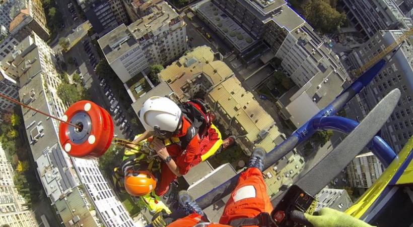 Les missions des pompiers du GRIMP du Service d’incendie et de secours se développent  de plus en plus en milieu urbain. SIS-GRIMP/RéGIS PYTHON 