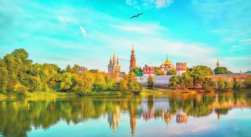 Le monastère Novodietvitchi à Moscou.