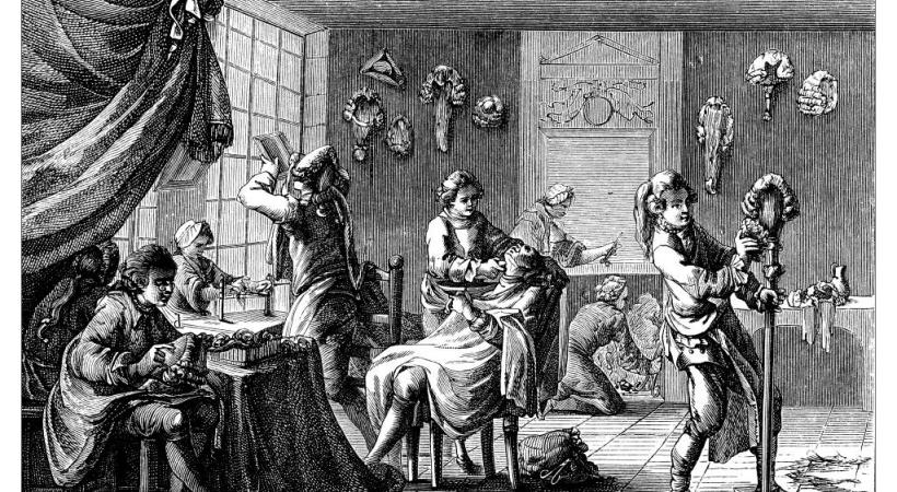 Pas très rassurant de se rendre chez le barbier avant le 19e siècle.  Non content de raser de près, il pratiquait également la saignée  et d’autres actes chirurgicaux. GETTY IMAGES 