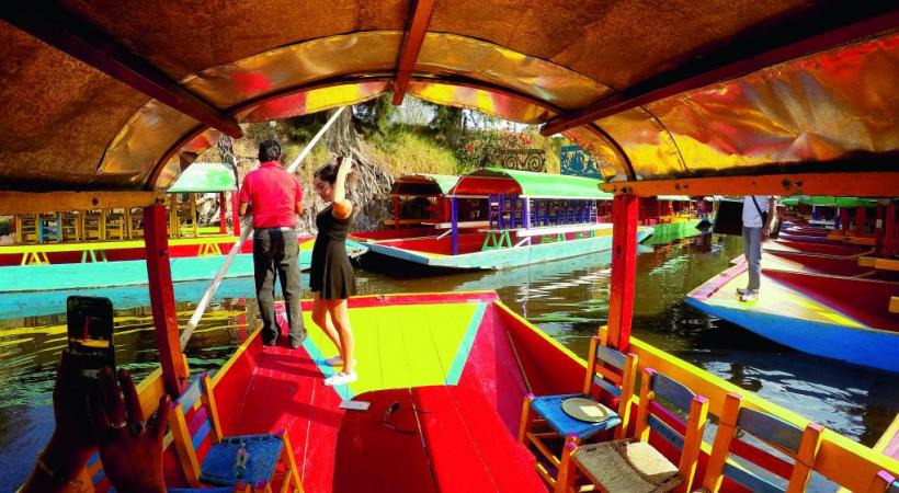 Xochimilco se donne des airs de Venise mexicaine. BP