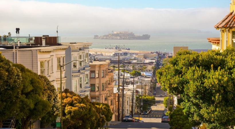 La mythique prison d’Alcatraz se laisse découvrir en arrière-plan. DR 