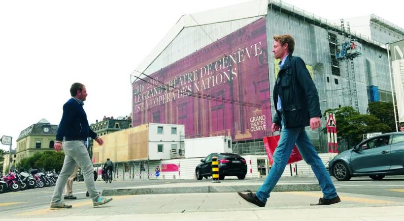 La subvention allouée au Grand Théâtre, actuellement en rénovation, est d’environ  50 millions de francs. FRANCIS HALLER 