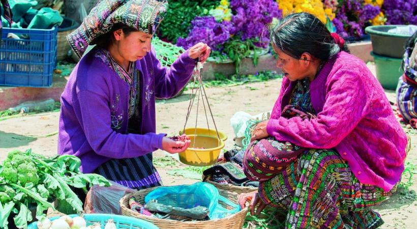 Les marchés, un florilège de couleurs. 