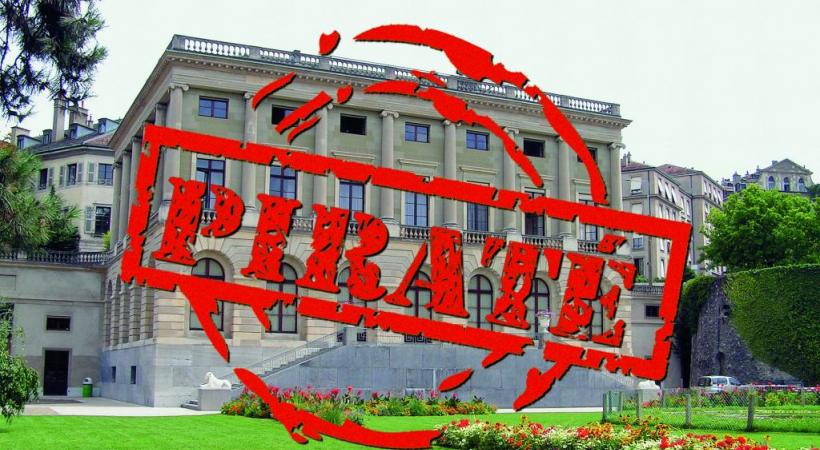 Le palais Eynard, qui abrite les bureaux du Conseil administratif de Genève, a été attaqué. COMMONS/WIKIMEDIA.ORG  