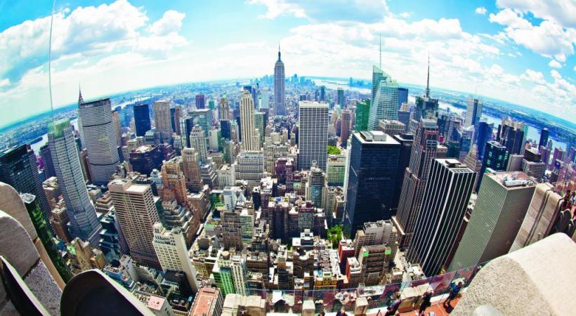 Le sud de Manhattan vu du sommet du «Top of the Rock» du Rockfeller Center.