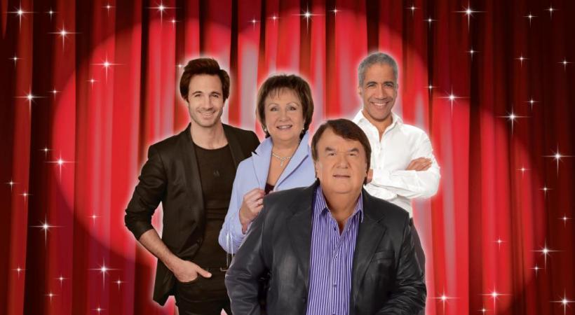 Alain Morisod, entouré de Julien Laurence (à gauche), Mady Rudaz et Fred Vonlanthen. DR 