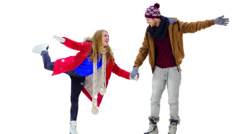 La magie du patin à glace sous les flocons. 123RF/DOLGACHOV La magie du patin à glace sous les flocons. 123RF/DOLGACHOV 