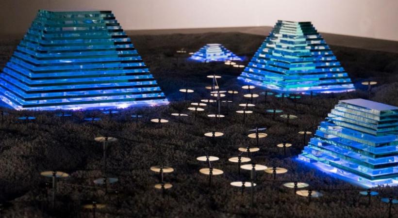 L’installation «Myrmécopolis» réalisée par l’artiste Alexandre Joly.  PHILIPPE WAGNEUR/MUSéUM DE GENèVE 