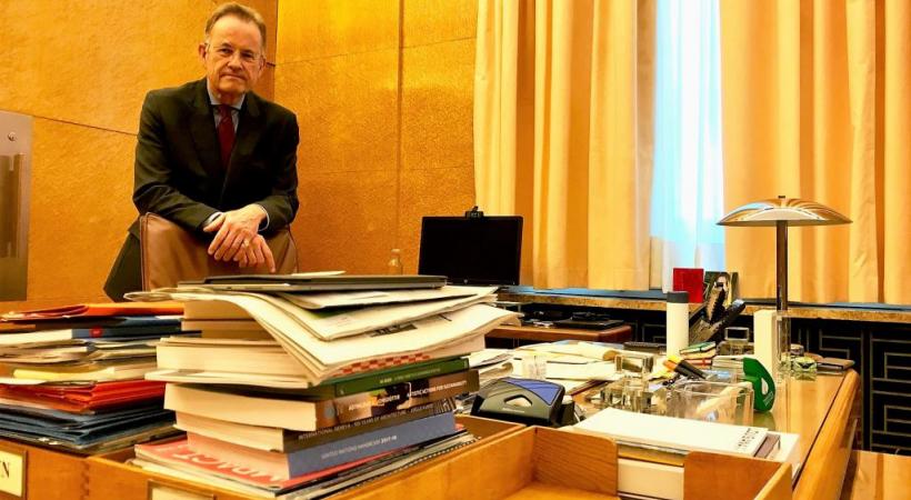 Michael Moeller: «Le Palais des Nations et les agences alentour sont la maison du peuple.»  FRANCIS HALLER 