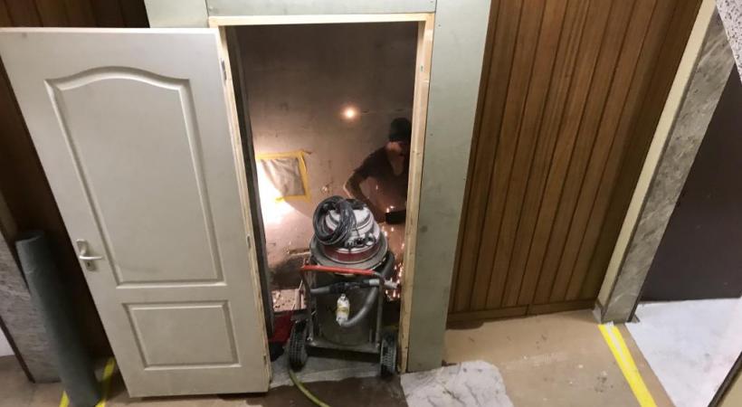 Les travaux, qui engendrent bruit et poussière, sont censés durer sept semaines. FRANCIS HALLER 