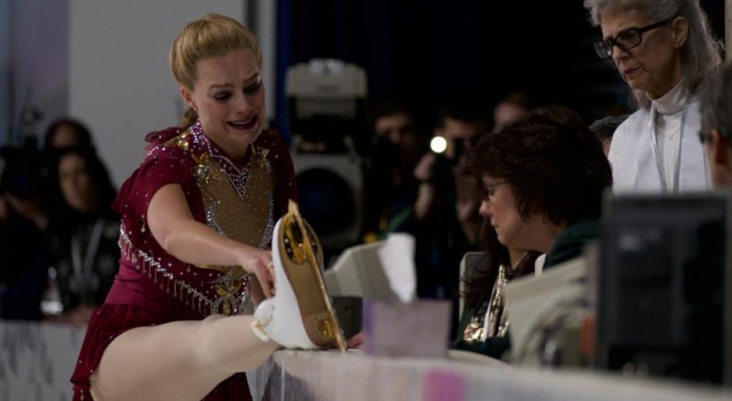L’actrice Margot Robbie, poignante dans le rôle de Tonya Harding.  