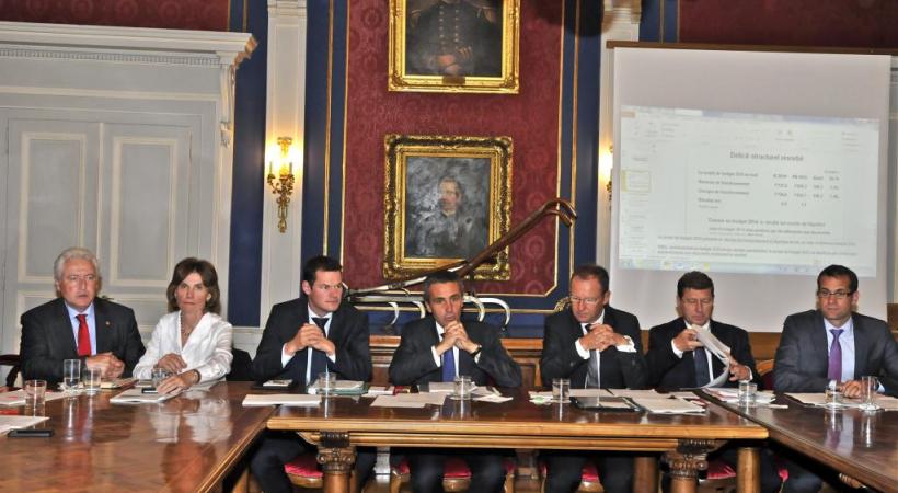 Les sept conseillers d’Etat ont partagé cinq ans de coexistence silencieuse. DRK 