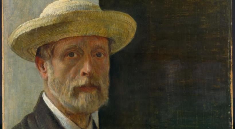 Barthélémy Menn réalisa cet «Autoportrait  au chapeau de paille» vers 1867. MAH/J.-M- YERSIN Barthélémy Menn peignit ce «Verger près de Sion», entre 1855 et 1865. MAH/J.-M. YERSIN 